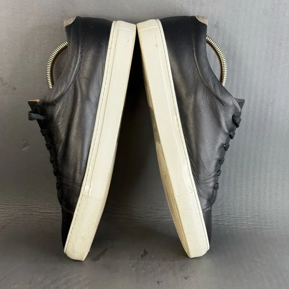M. GEMI black leather low top Italian sneaker shoes men’s size 12 (45)